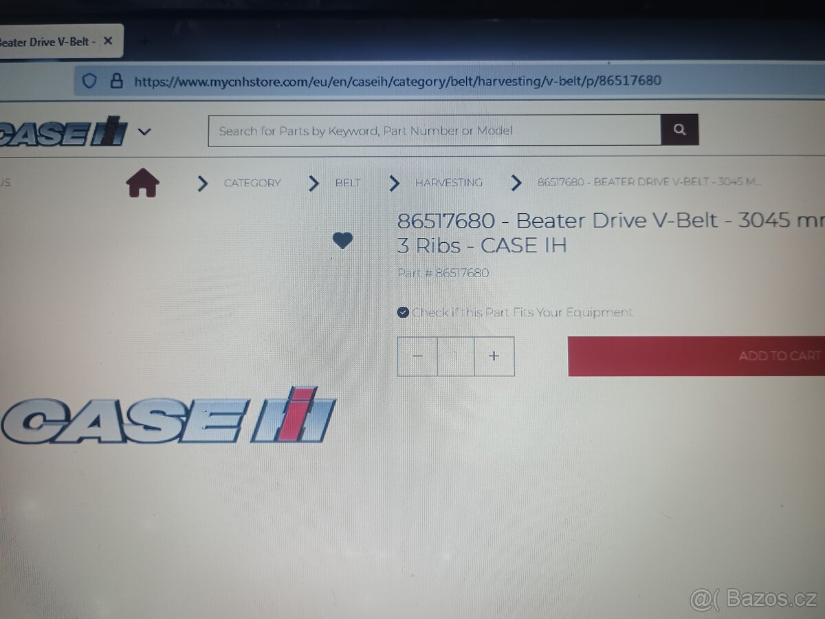 Sklízecí mlátička -kombajn CASE náhradní díly - 10