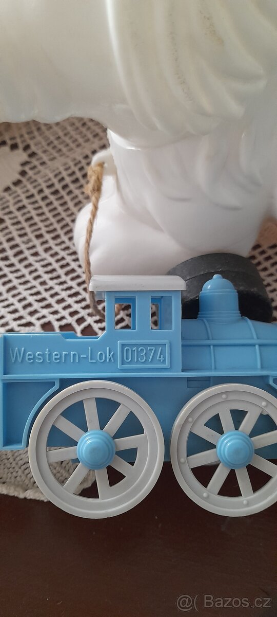 Retro hračky modrá mašinka prodána - 10