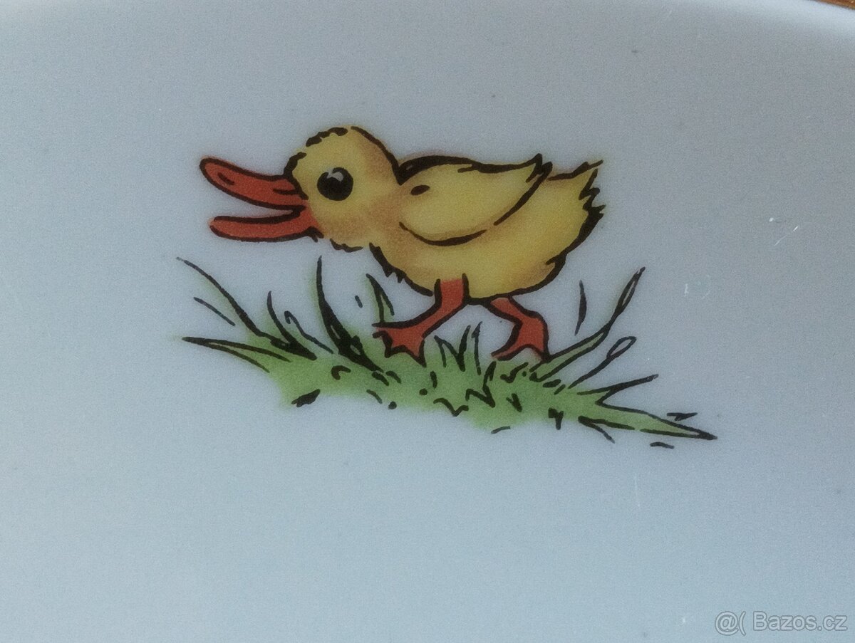 DĚTSKÝ PORCELÁNOVÝ TALÍŘ BOHEMIA NOVÁ ROLE - 10