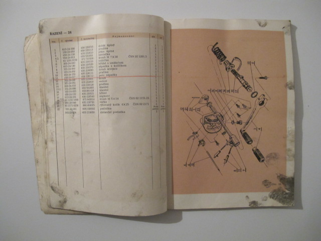 ČZ Sport 125,175 Seznam náhradních dílu - 10