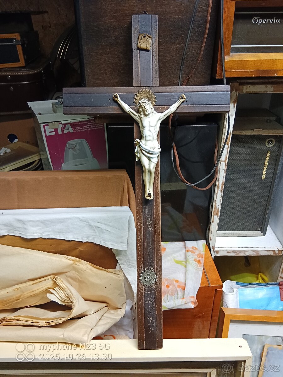 Krize krucixy,svícny poniklovane - 10