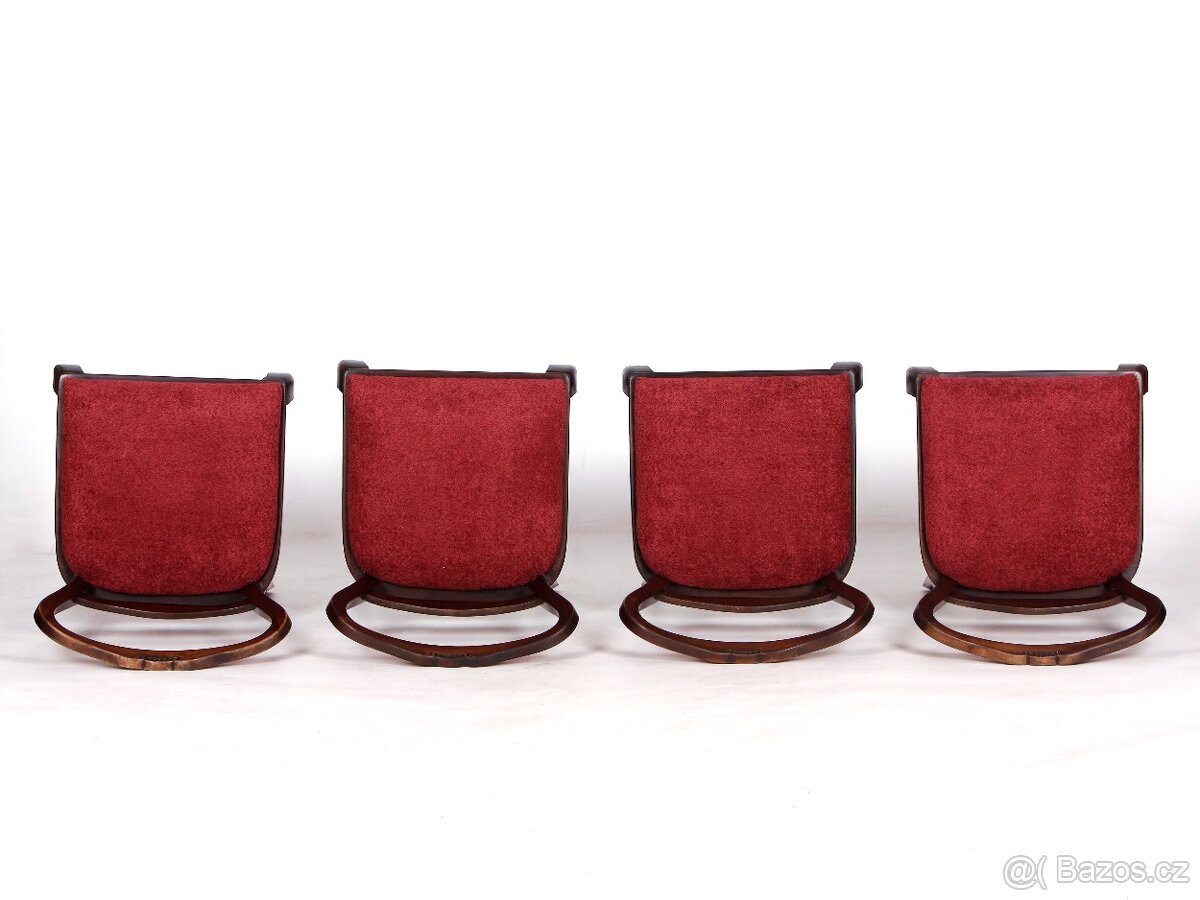 4x pohodlné pružinové židle po renovaci. - 10