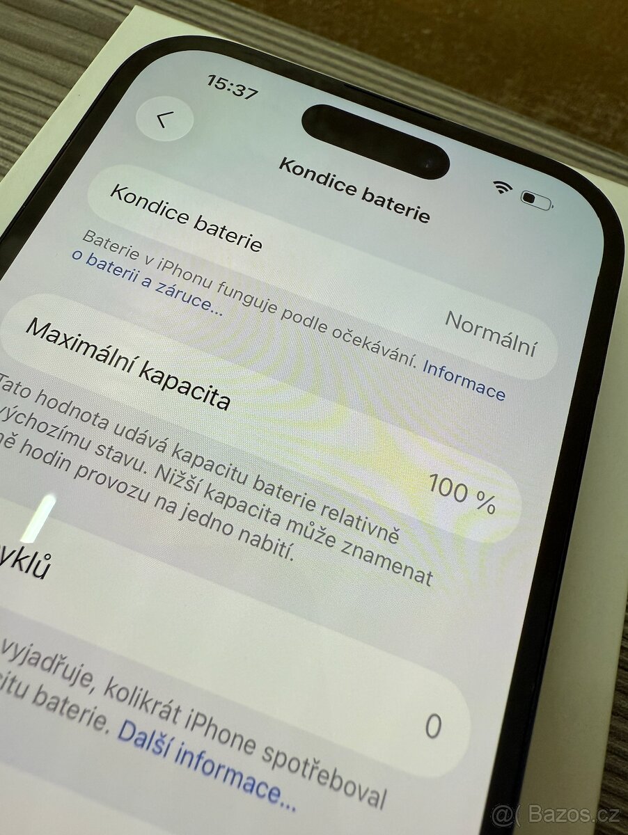 Apple iPhone 15 128GB black, baterie 100% - 10