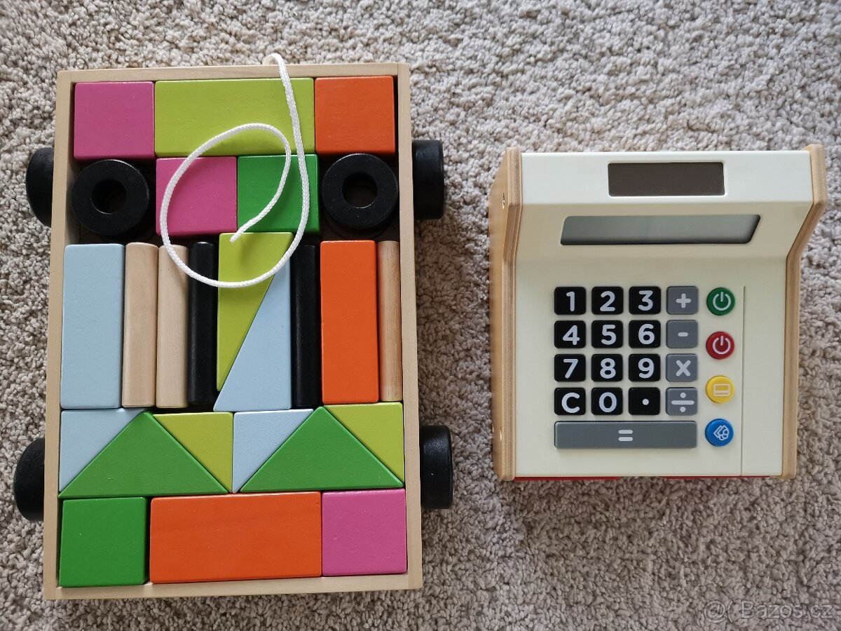 Dřevěné hry,hračky,Pexeso, hodiny,dřevěná skládačka + vklá - 10