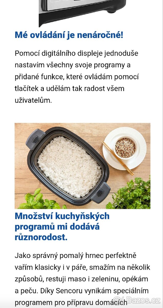 NOVY Pomaly hrnec Sencor SPR 5500SS - 10