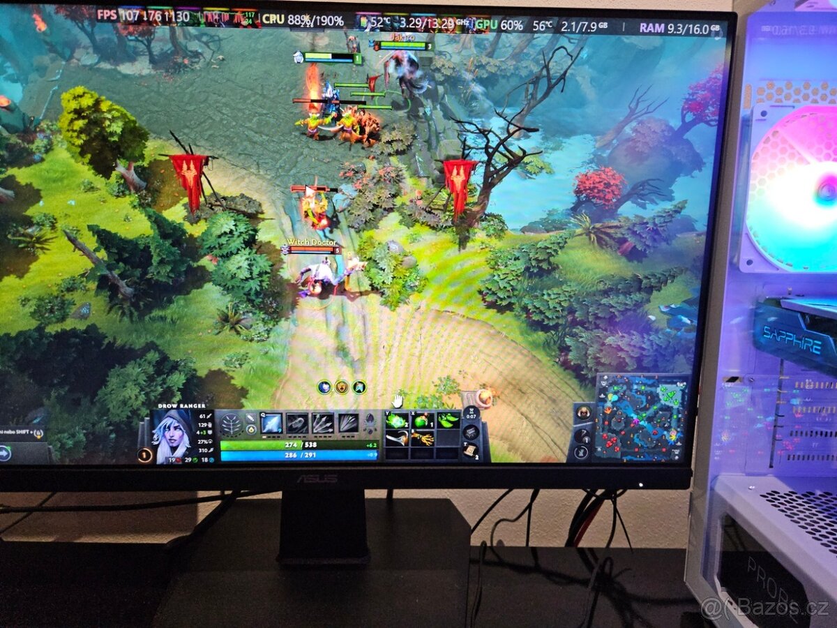 🔥 Herní PC i5|RX580|16GB RAM|1TB SSD|6xRGB|WiFi+BT|W11 - 10