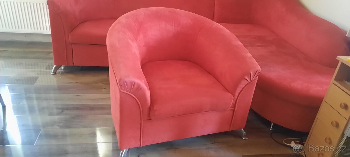 Rohová sedačka +křeslo - 10