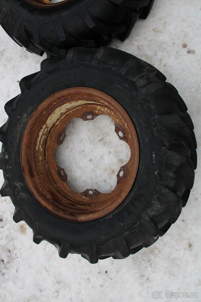 Zetor 8145 přední kola mitas 12,4-24 12pláten nové pneu - 10
