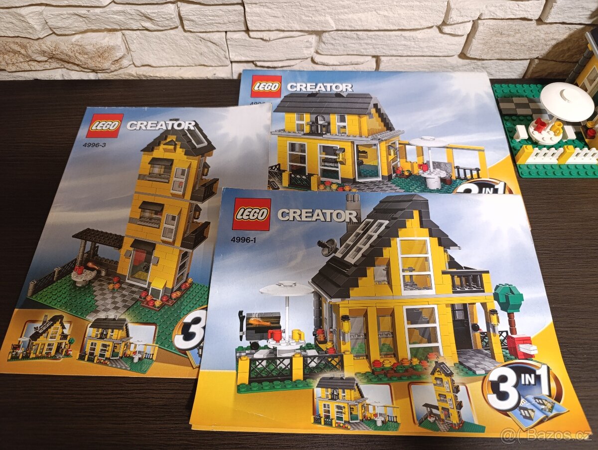 Lego 4996 plážový dům a 10720 helikoptéra. - 10