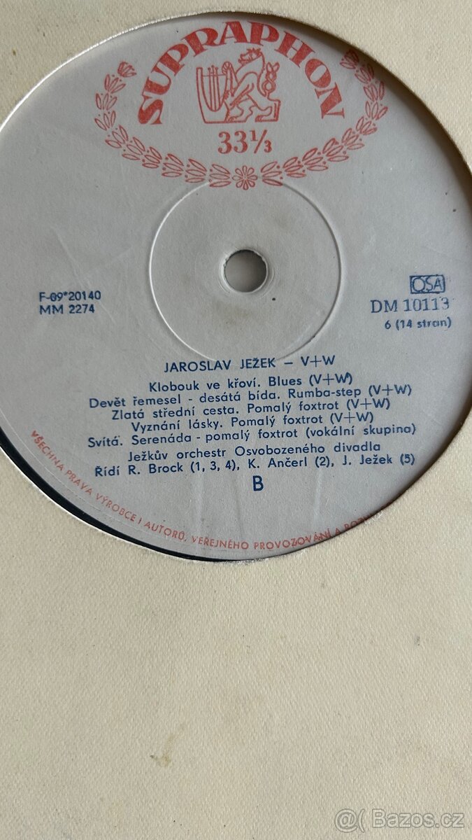 Voskovec Werich gramofonové desky - 10