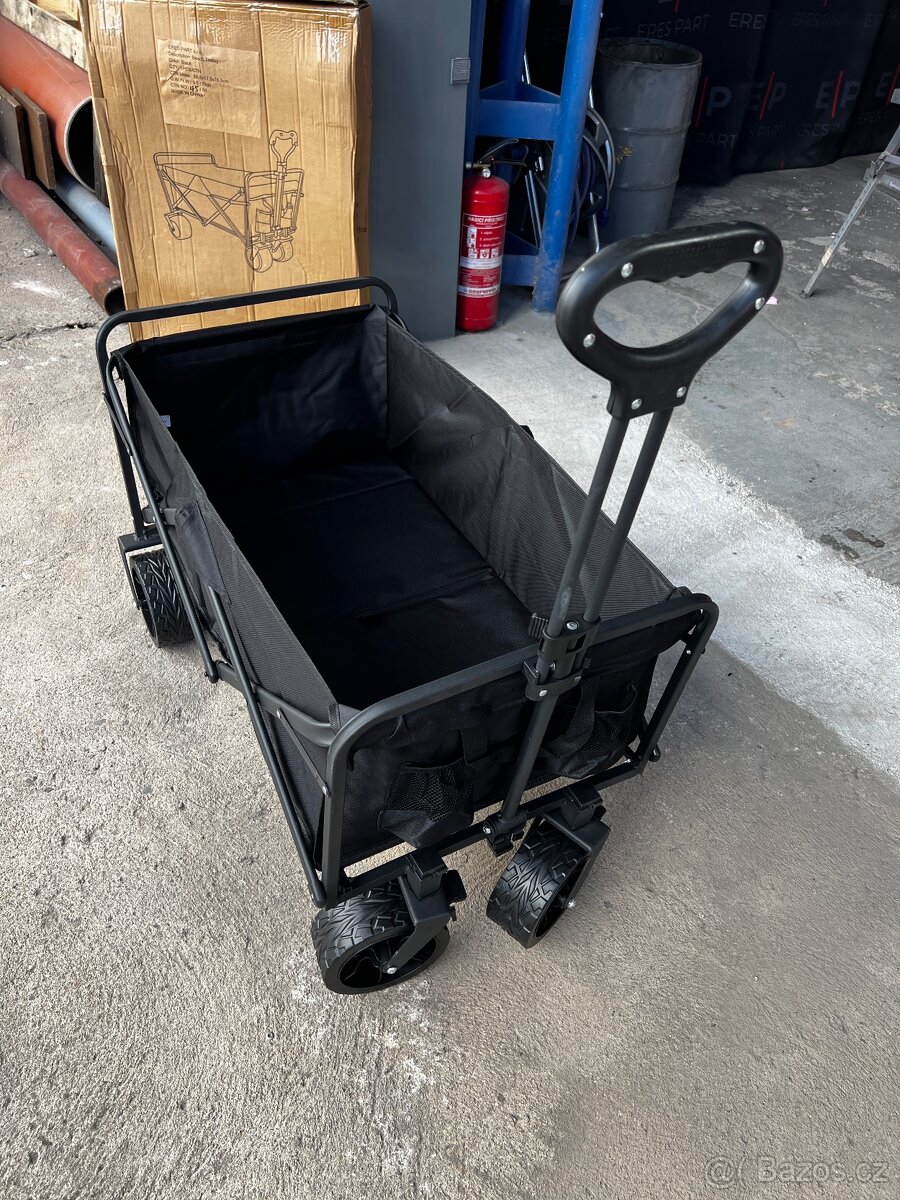 Kvalitni , kempingový - skládací, plážový ,kovový vozík - 10