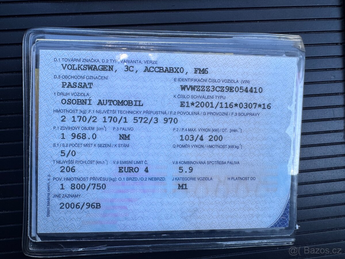 Vw passat b6 2.0 TDI 103kw R.v. 2008 ND - 10