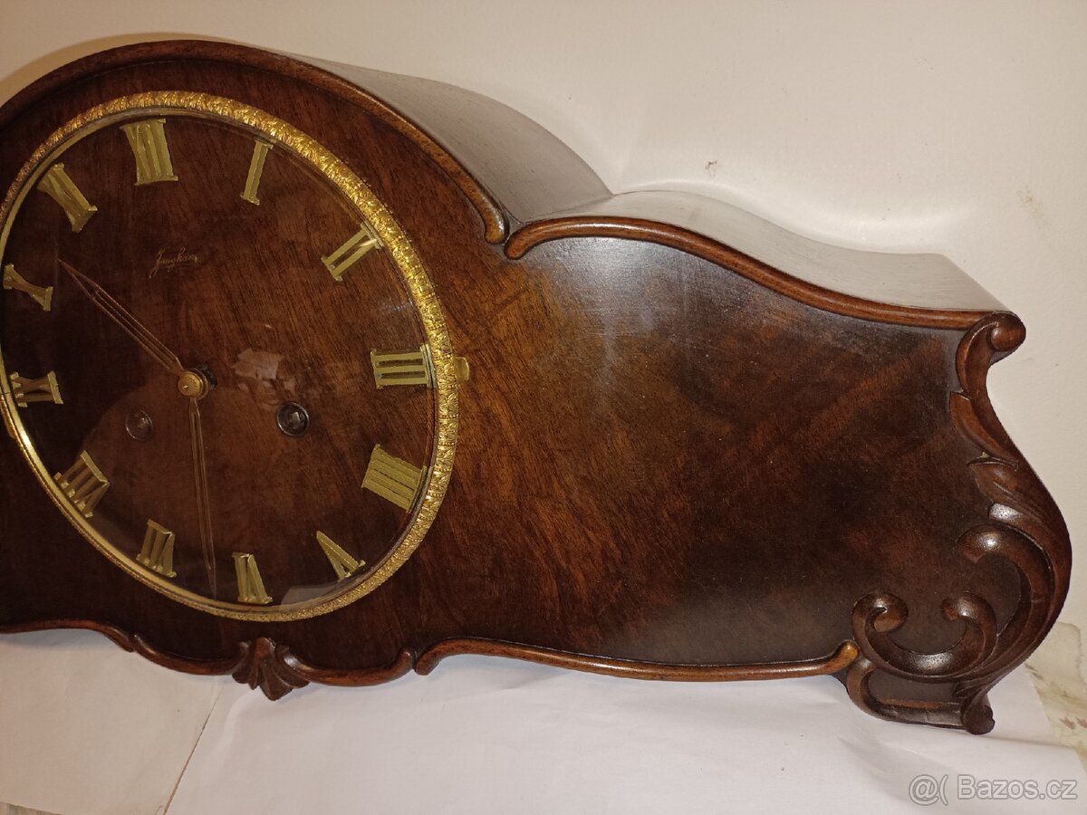 Junghans hodiny starožitný krbové stolní - 10