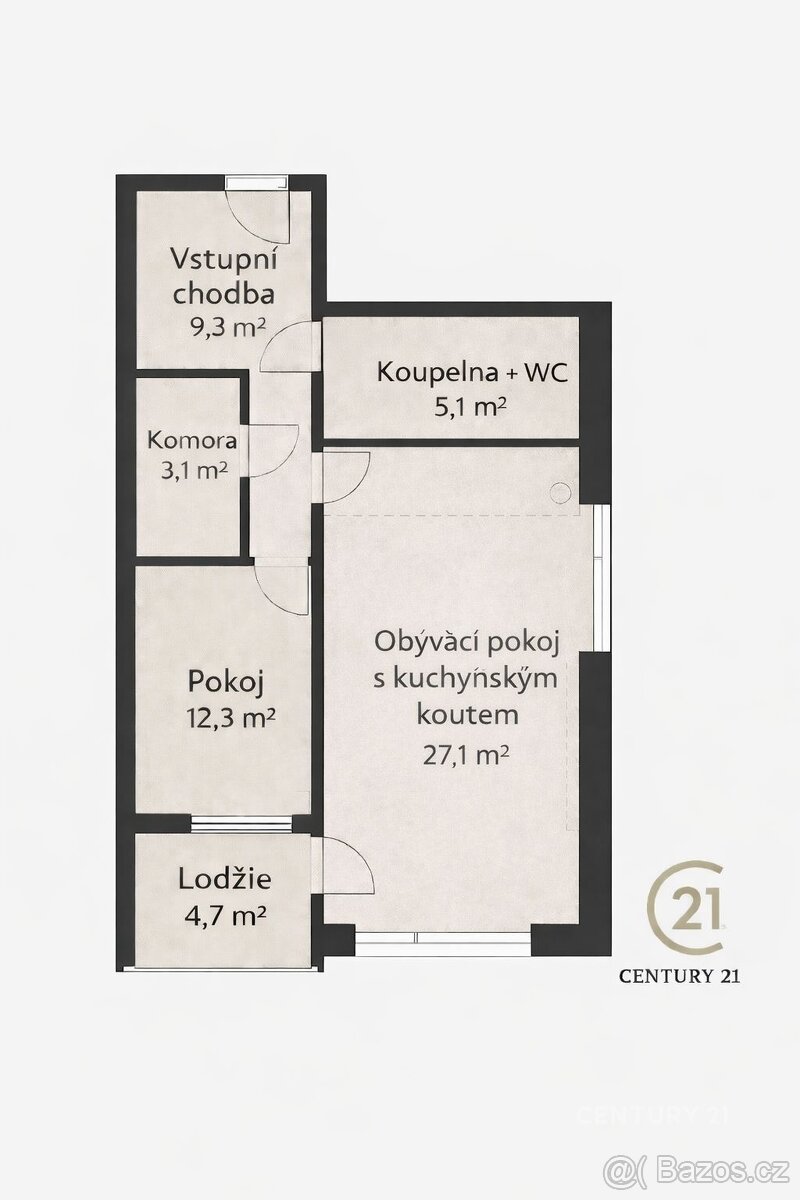 Novostavba "Zahrada Gallas" 2+kk, lodžie, garáž - 10