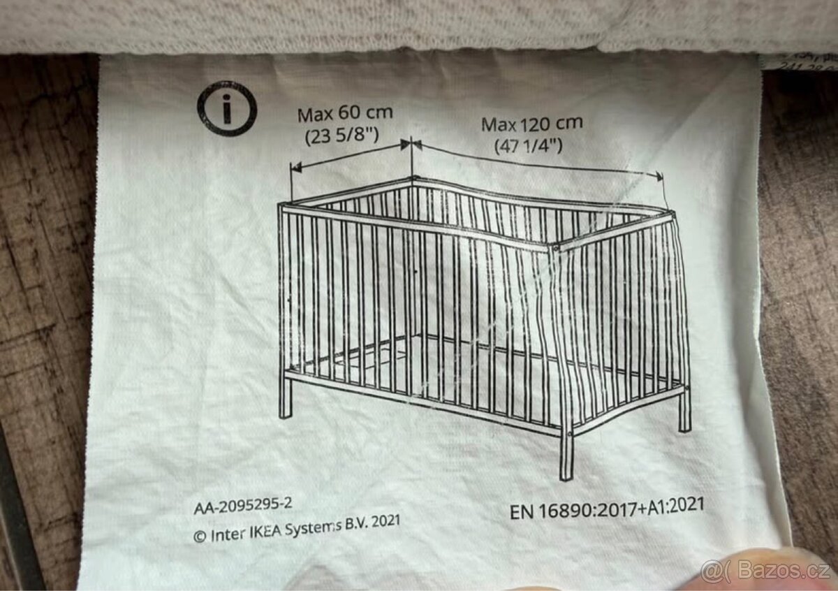 Postýlka IKEA vč. matrace - 10