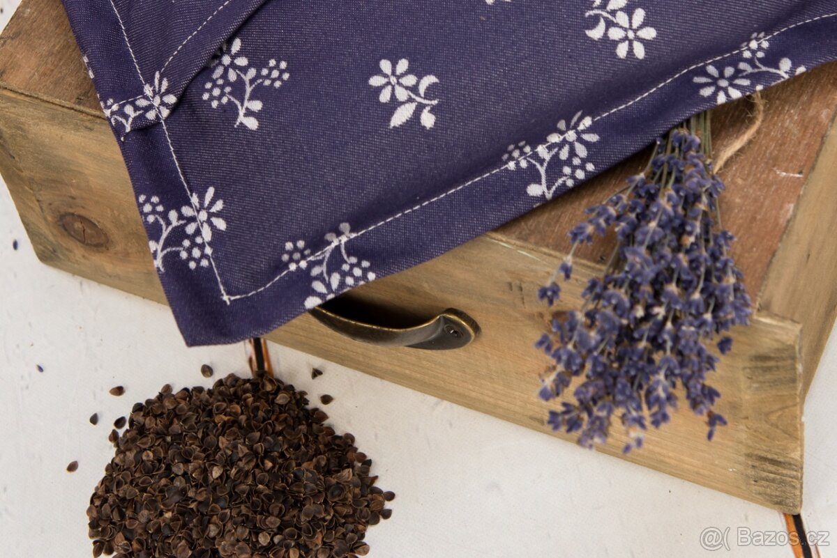 Nahřívací pohankový polštářek s levandulí - 10