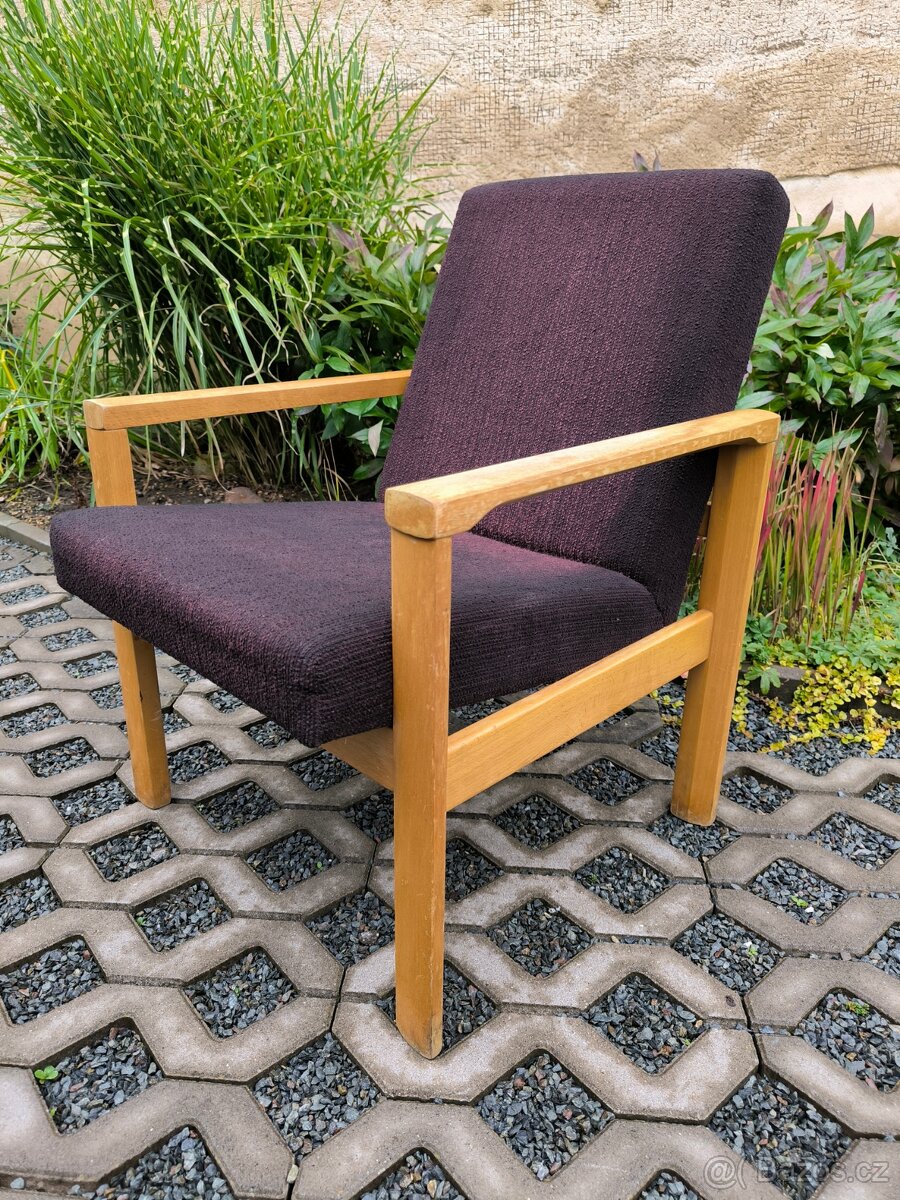Retro dřevěná křesla Tatra Pravenec - 70. léta - 10