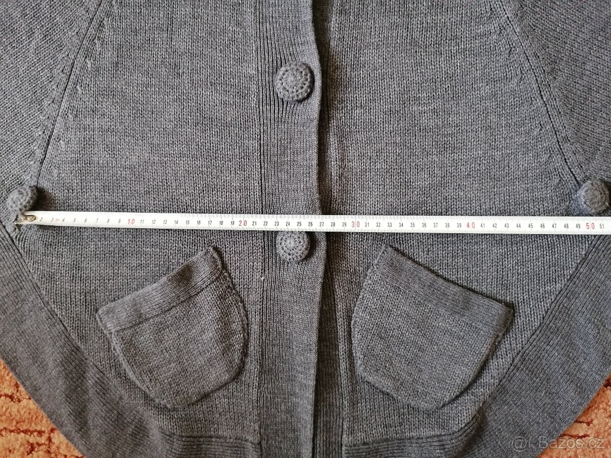 3x dámský svetřík - černý, šedý a fialový - 10