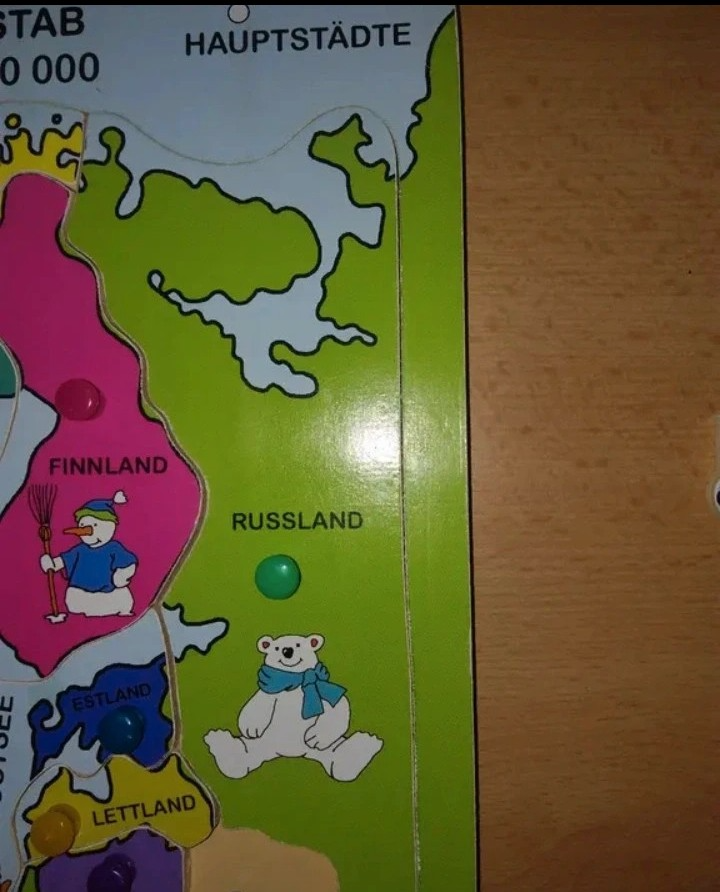 Puzzle dřevěné Evropa - 10