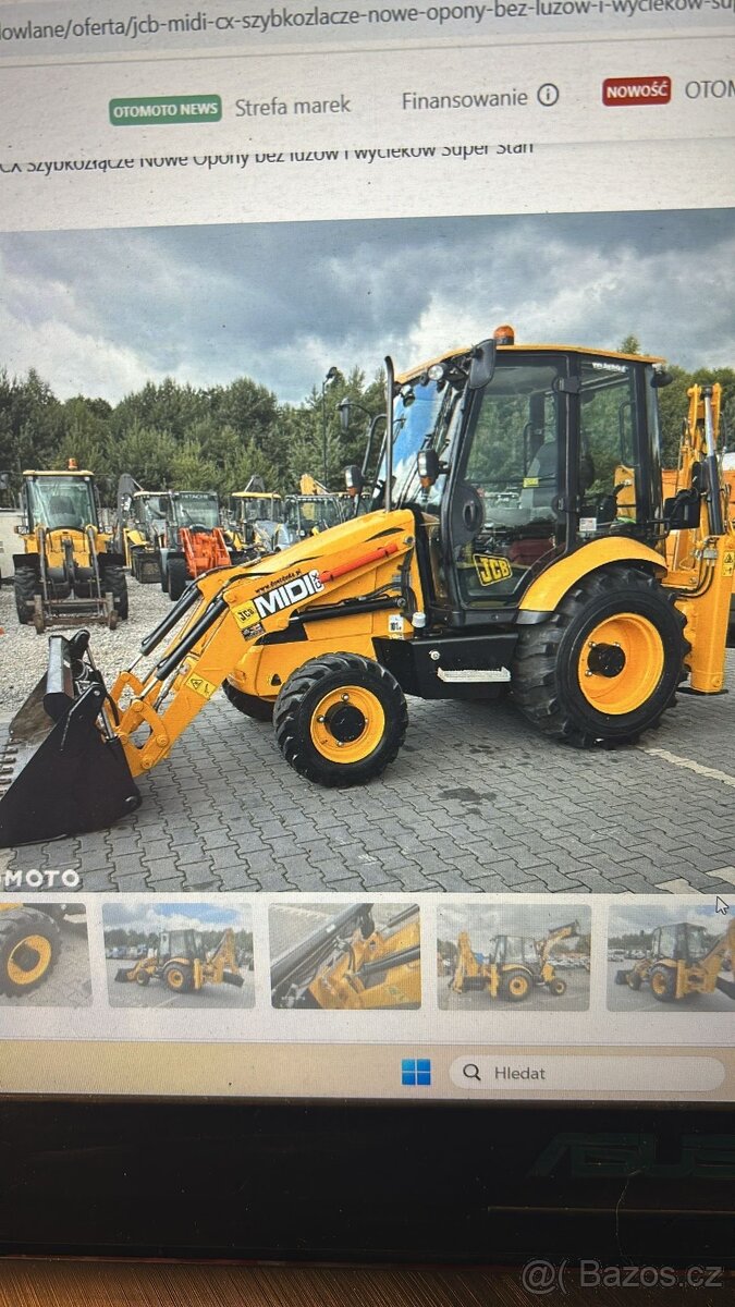 JCB MIDI rypadlo-nakladač TRAKTOR-BAGR - 10