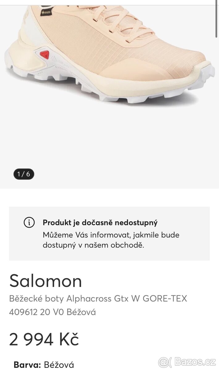 Běžecké boty Salomon Alphacross vel. 37 a 1/3 Gtx W GORE-TEX - 10