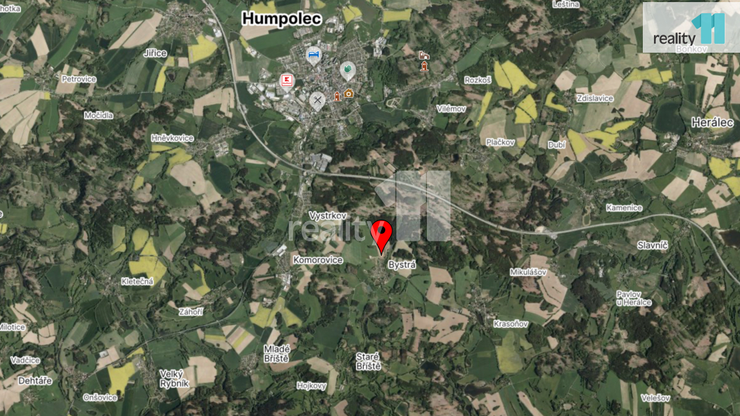 Prodej pozemku - 1143m2, Bystrá, Humpolec - 10
