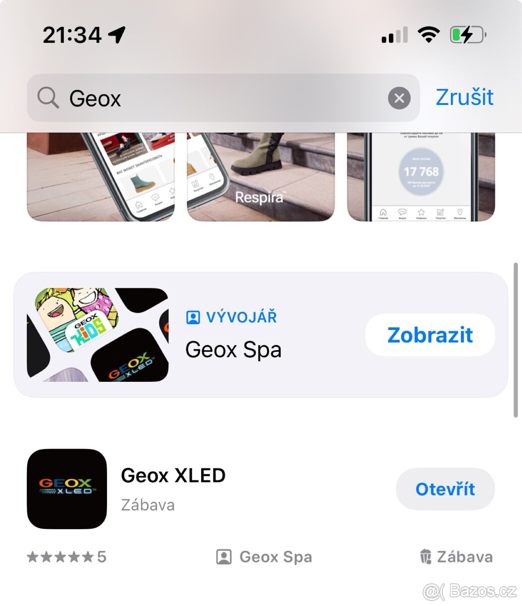 Boty s led osvětlením na aplikaci Geox Respira vel. 40 - 10