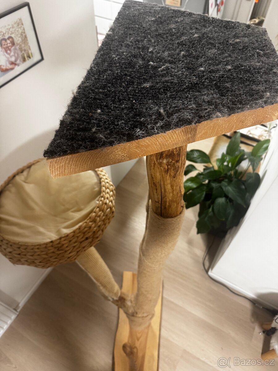 Kočičí strom - škrabadlo masiv - 10