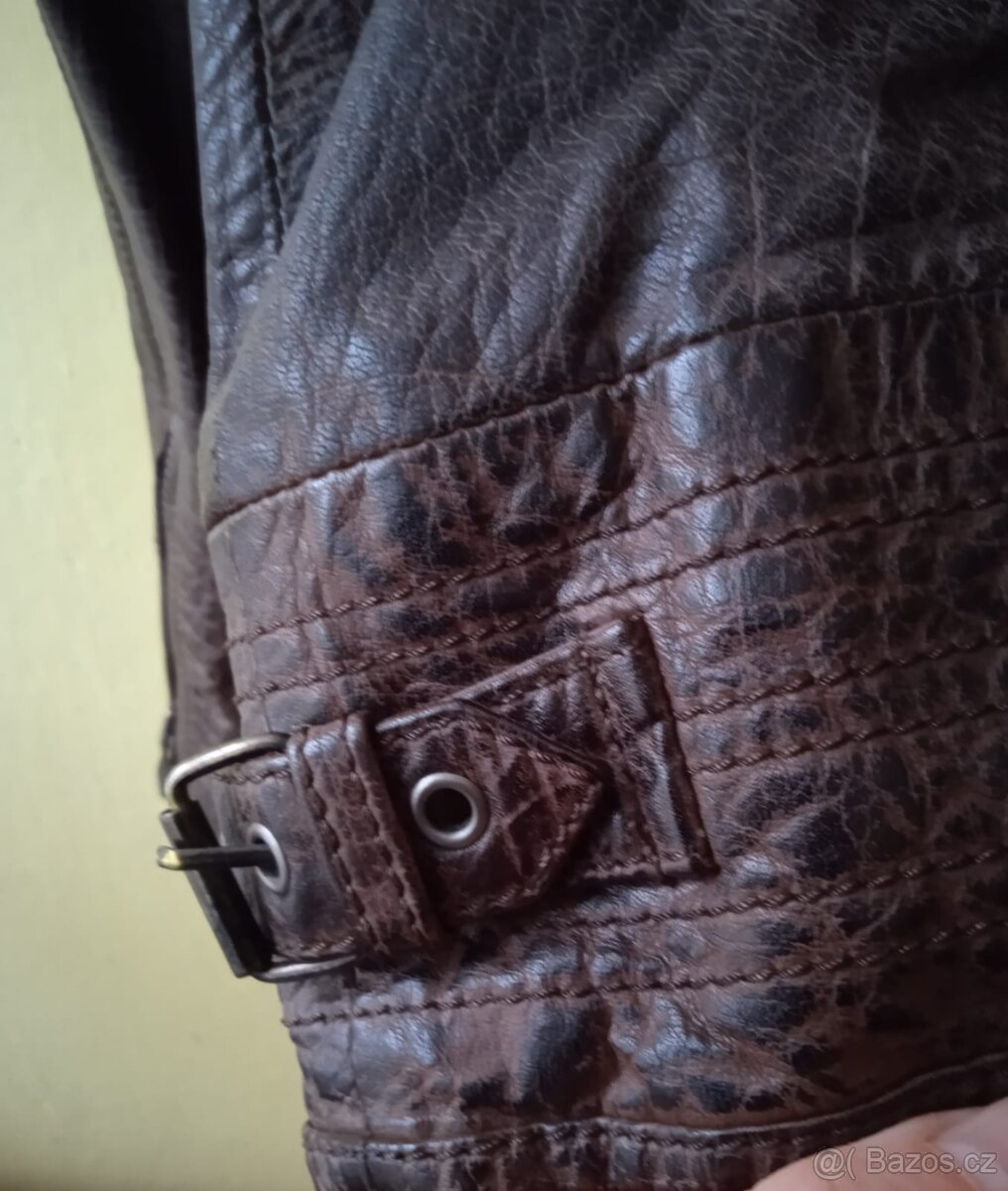 Pánská kožená bunda, velikost L - 10