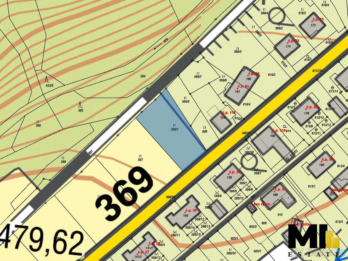 Prodej stavební parcely, 1116 m2, Jindřichov - 10
