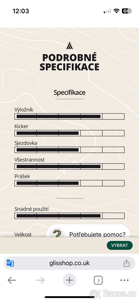 Nabízím dámskou parádou NITRO SPELL 151cm.+ vazání - 10