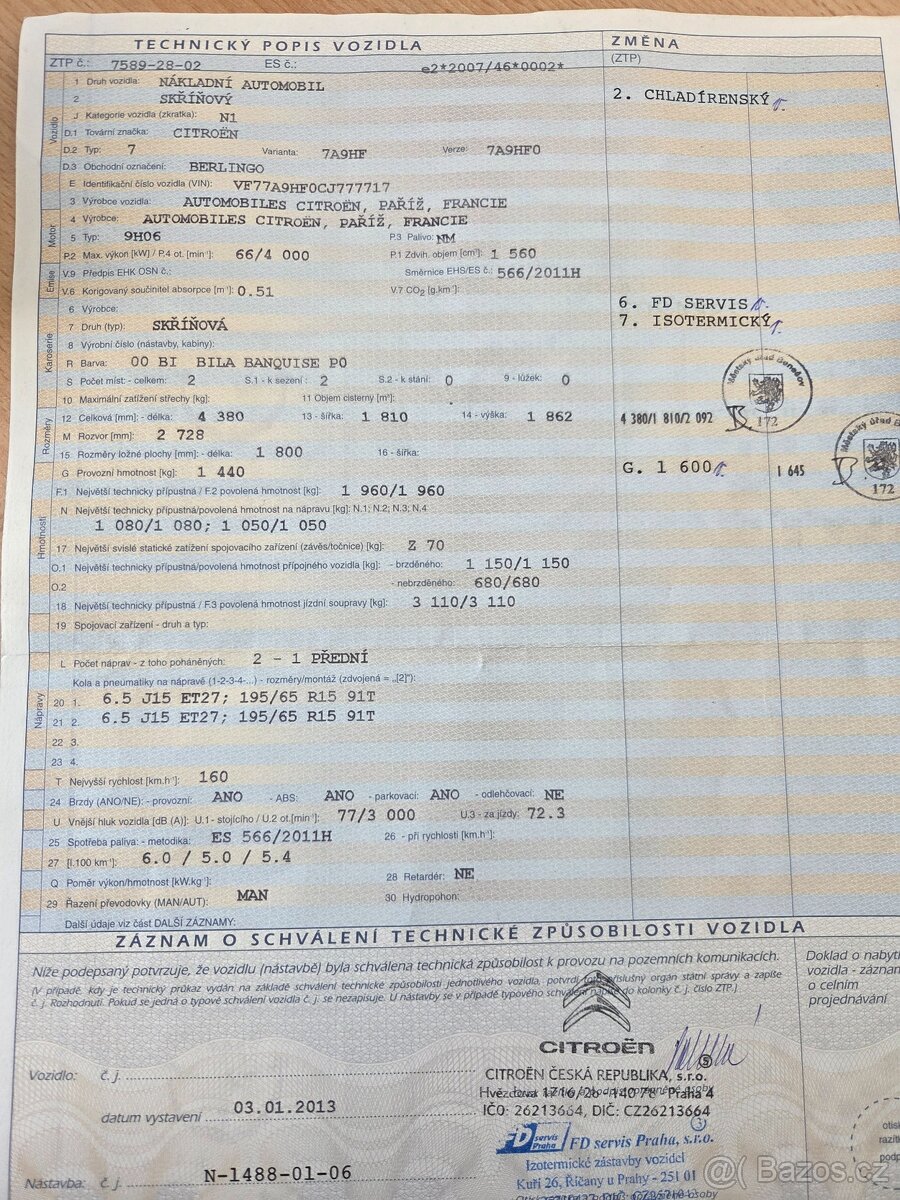 CITROEN BERLINGO 1.6 HDI ISOTHERM - 10