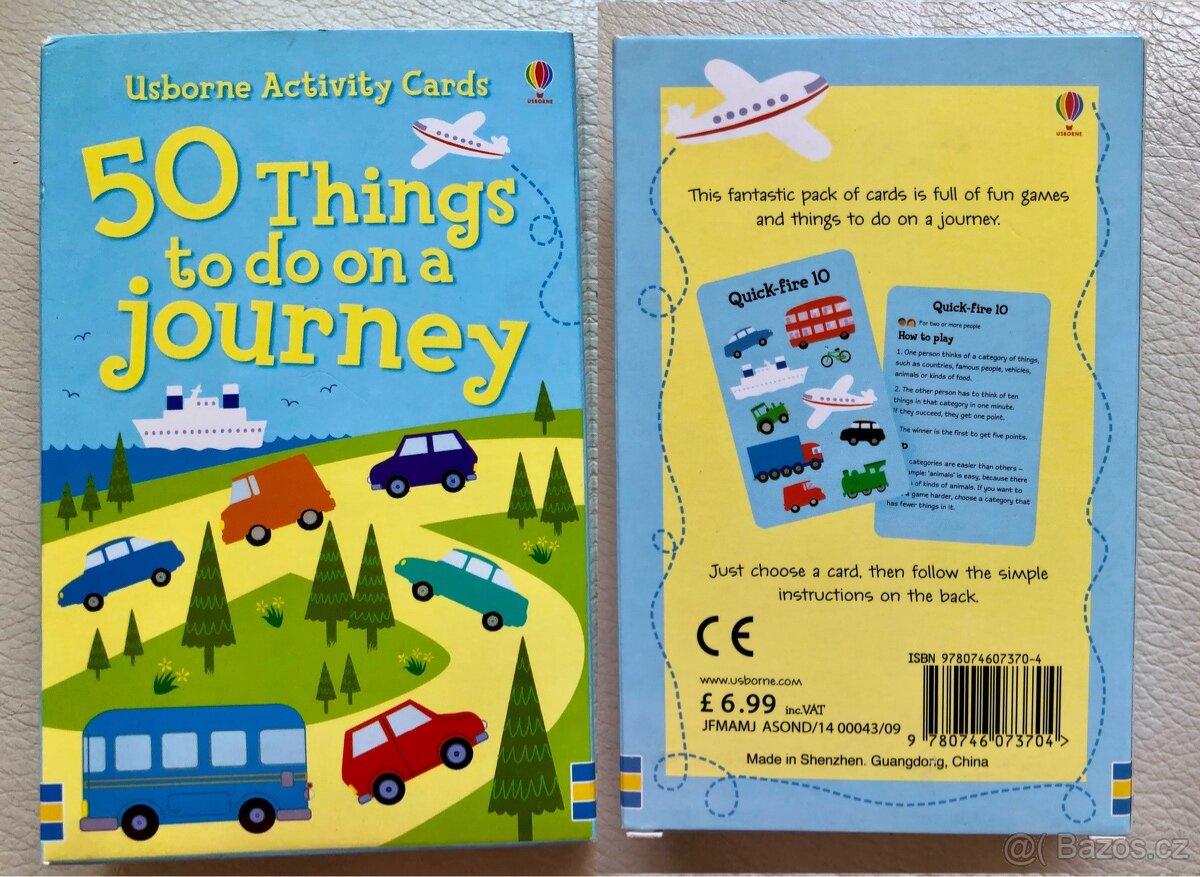 Anglické karty pro děti, 14ks (Usborne) - 10