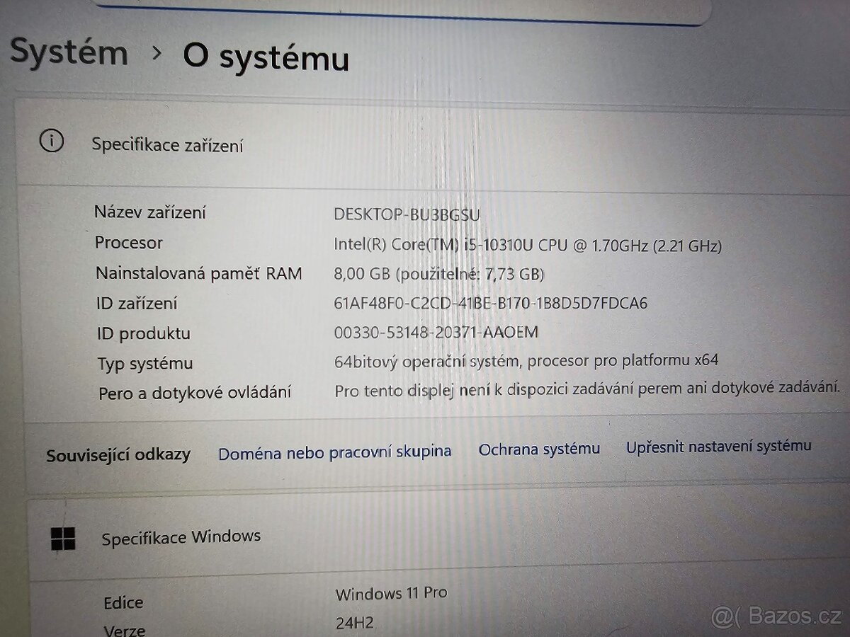 Lenovo Thinkpad X13 - 13,3" FullHD, i5 10310U, SSD - 10