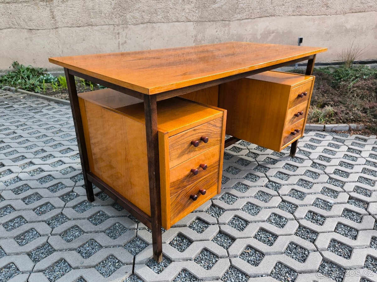 Retro designový psací stůl - Rumunsko - 60. léta - 10