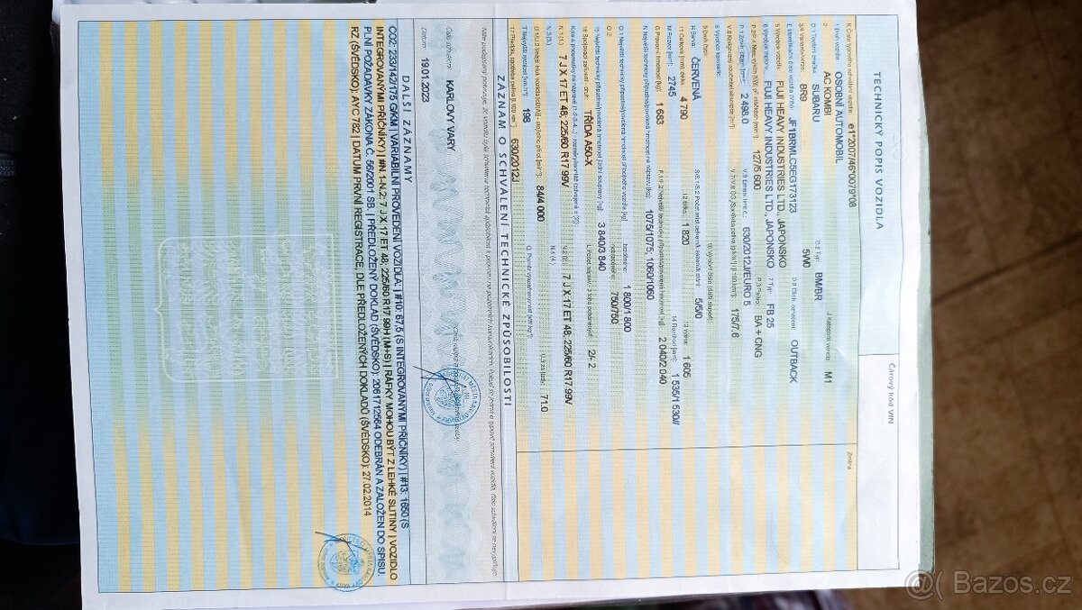 Subaru Outback 2,5 BR9 BA+CNG - 10