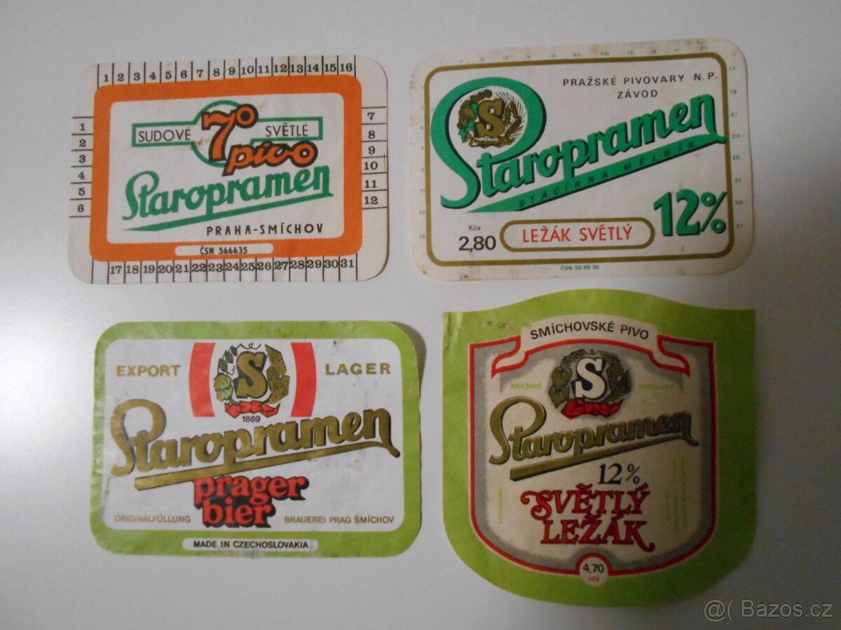 PIVNÍ ETIKETY RARITNÍ - 10