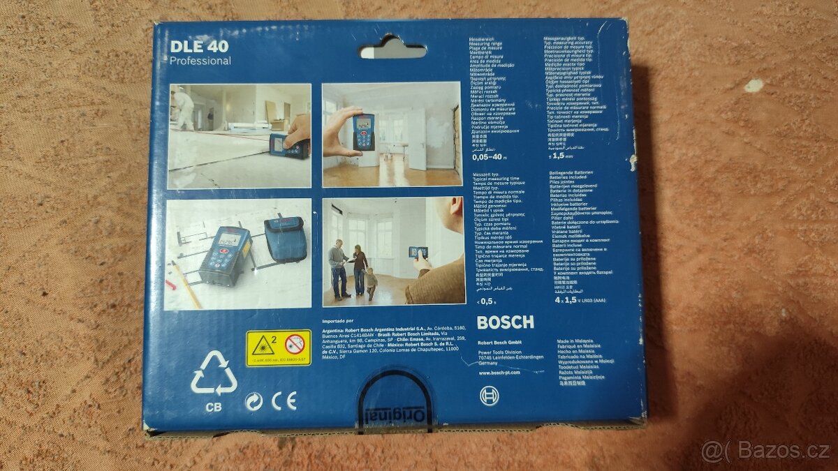 Laserový měřič vzdáleností DLE 40 - 10