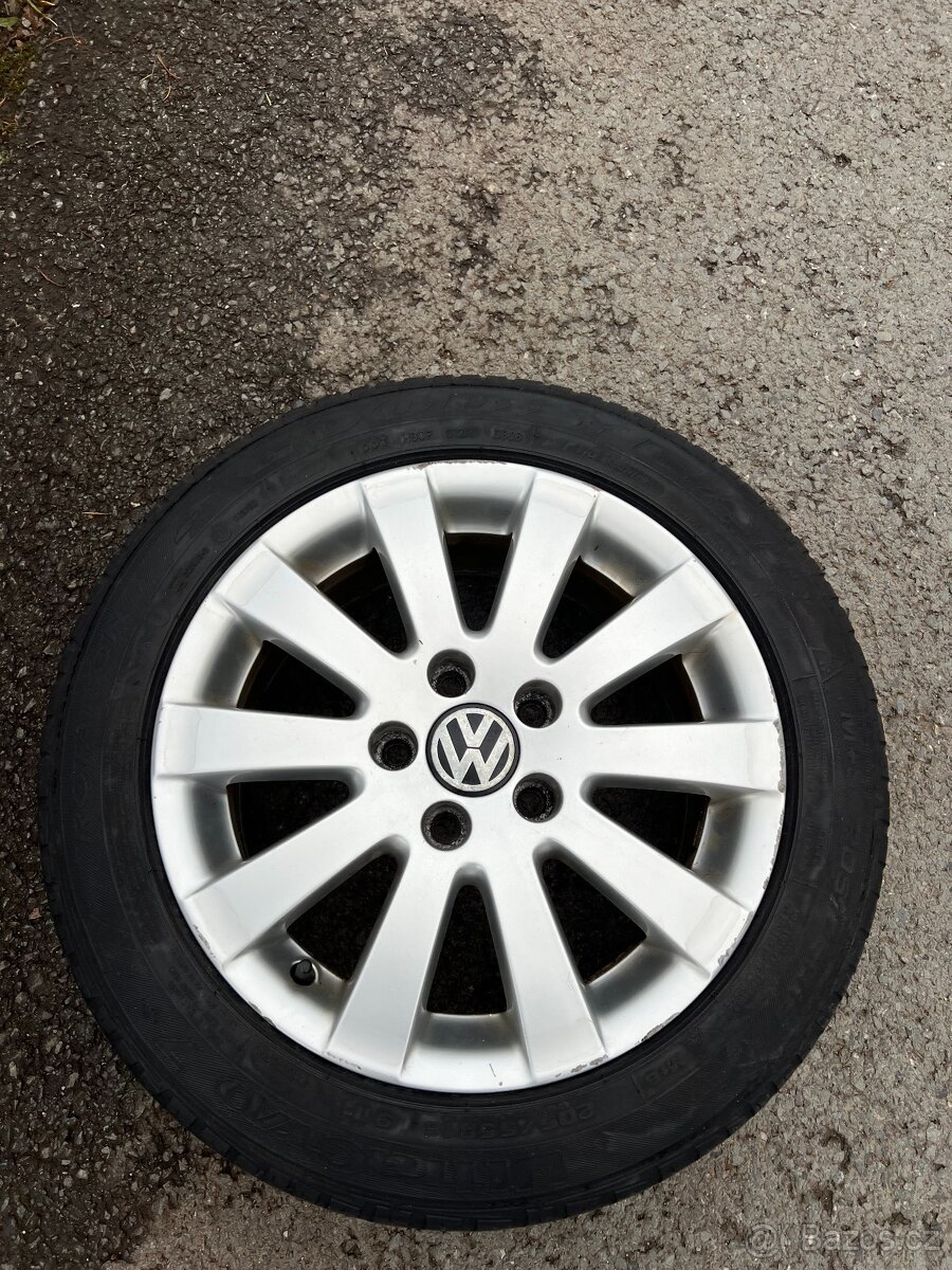 Alu kola VW 16" – originál 7Jx16 ET45, 5×112 - 10