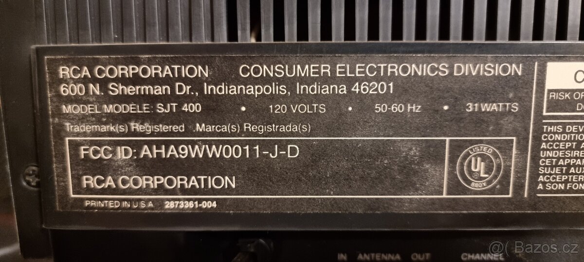 RCA SJT-400 " CED disc Video přehrávač " - 10