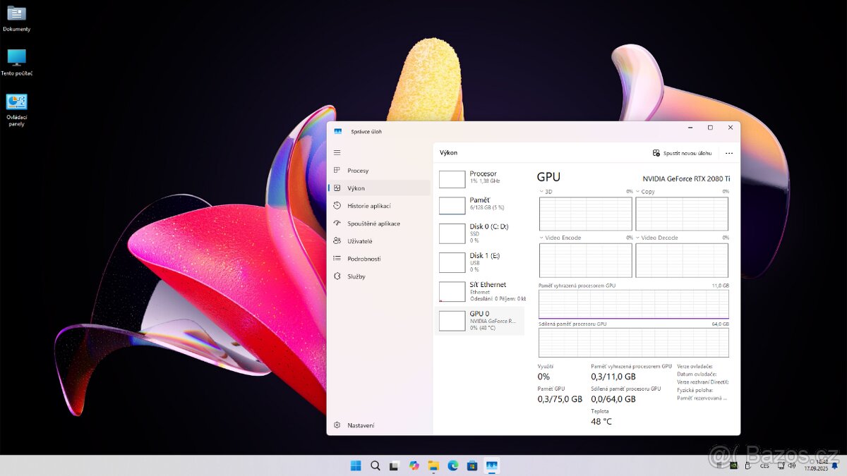 Herní PC i7-8700K / 128GB / GTX2080 Ti / 2TB M.2 NVMe - 10