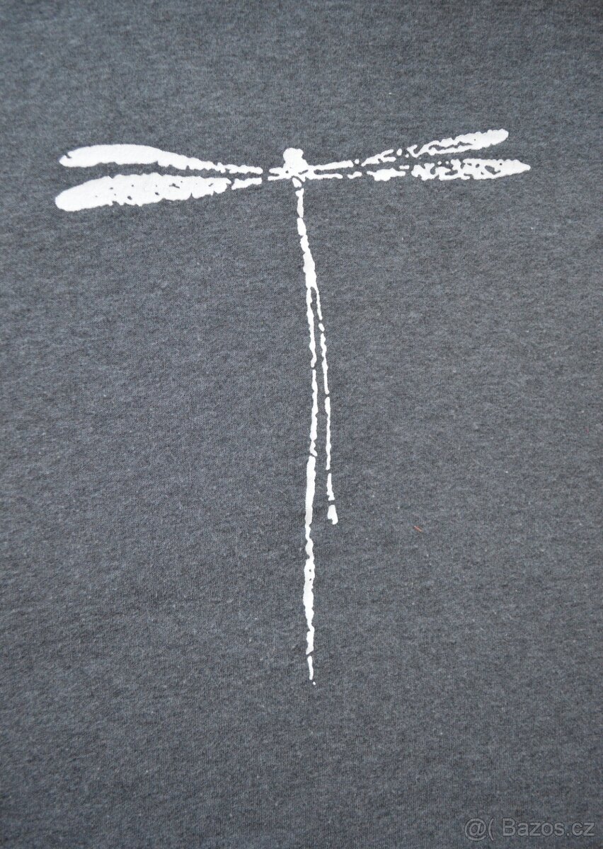 Šedá mikina s vážkou - 10