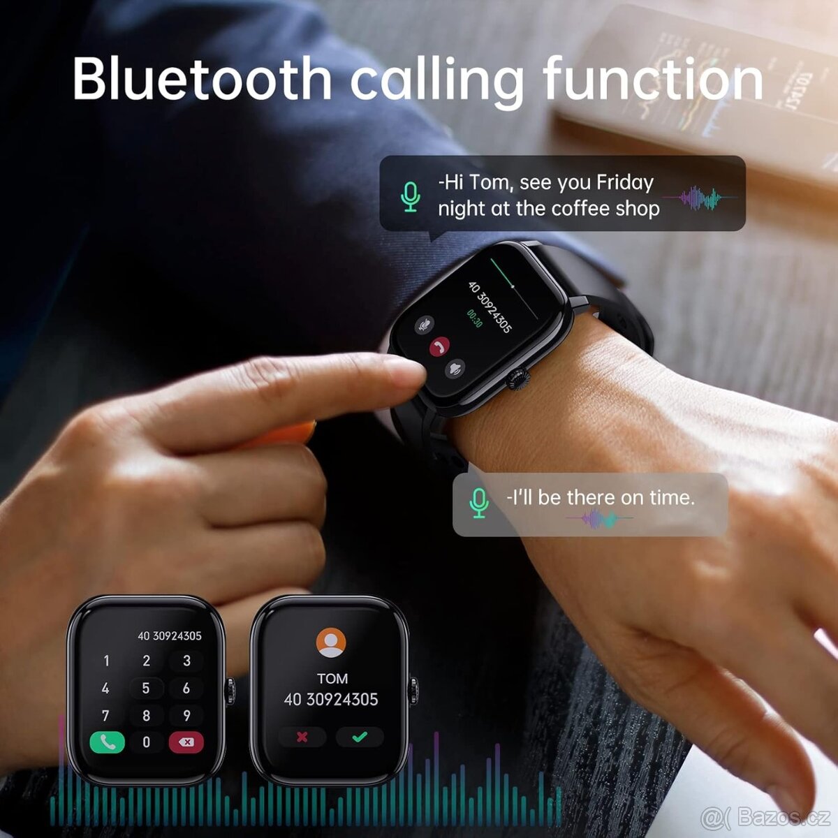 Chytré hodinky LLKBOHA P75 – 1,85" HD displej - 10