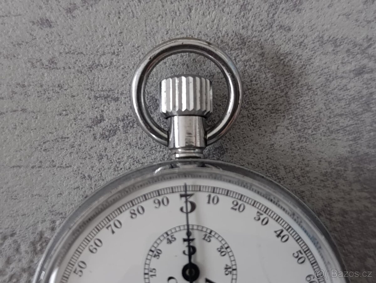 Velmi staré vojenské švýcarské stopky mikrograph Heuer - 10