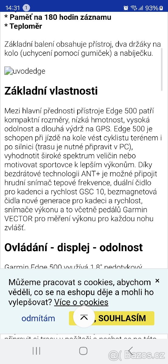 GPS garmin Edge 500 na kolo - 10