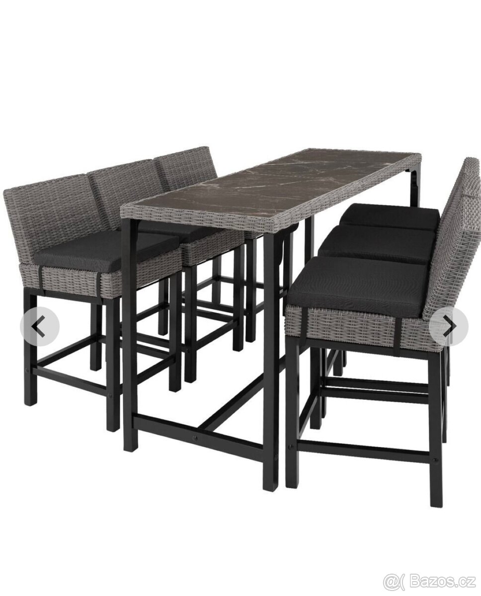 Barový stůl + 6 židlí - 10