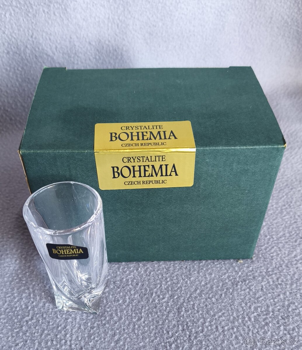 Crystalite Bohemia QUADRO dvě sady slenic na panáky - 10