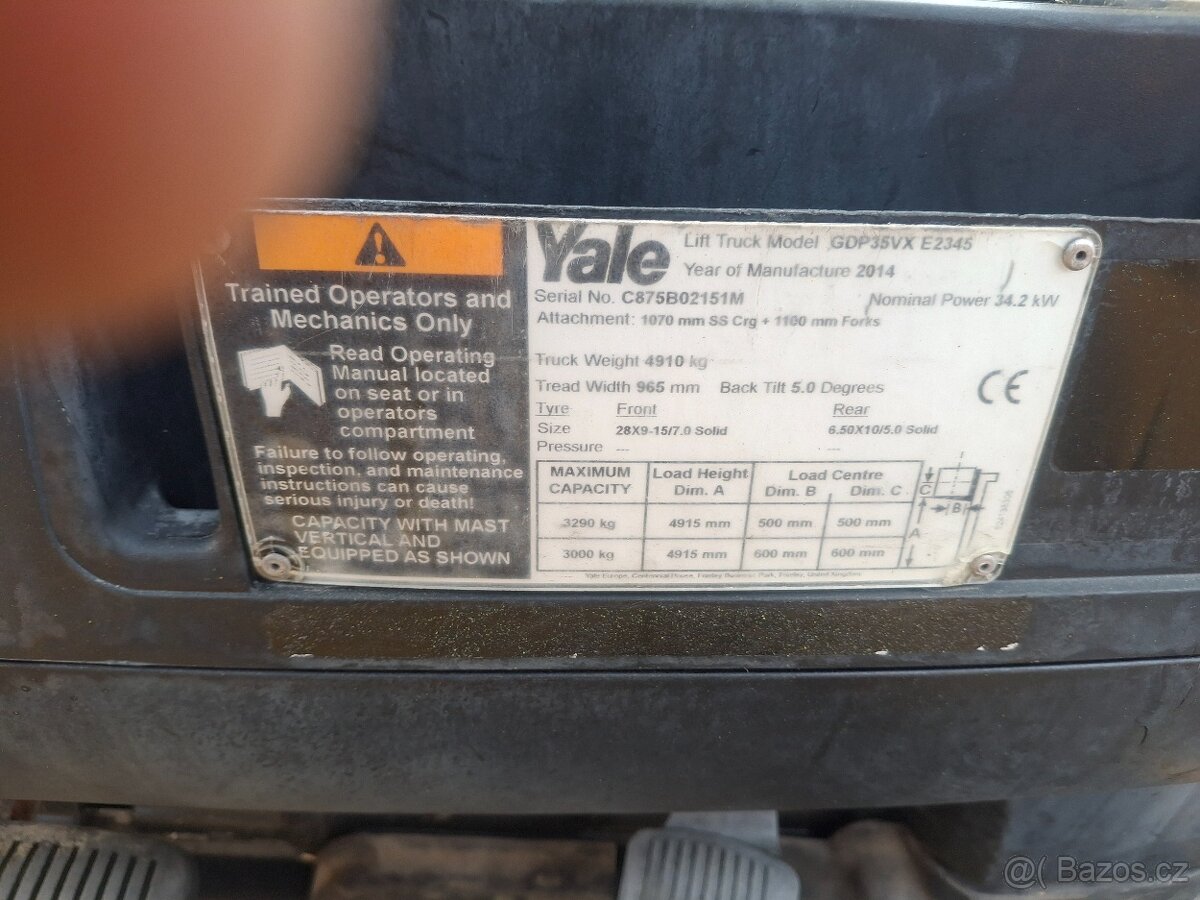 Vysokozdvižný vozík Yale GDP35VX - 10