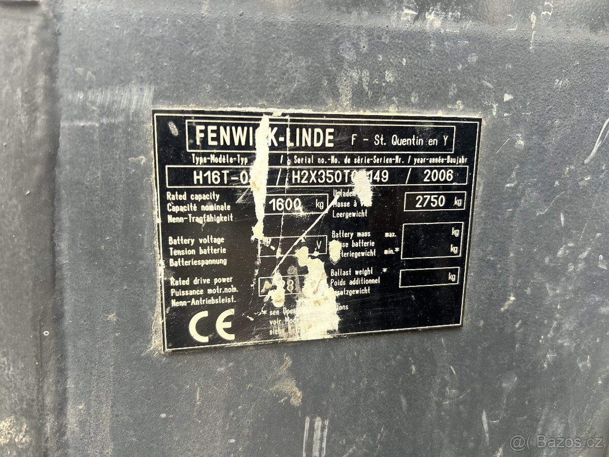 LINDE H 16 T-03 - LPG, 2006, BP, volný zdvih - 10