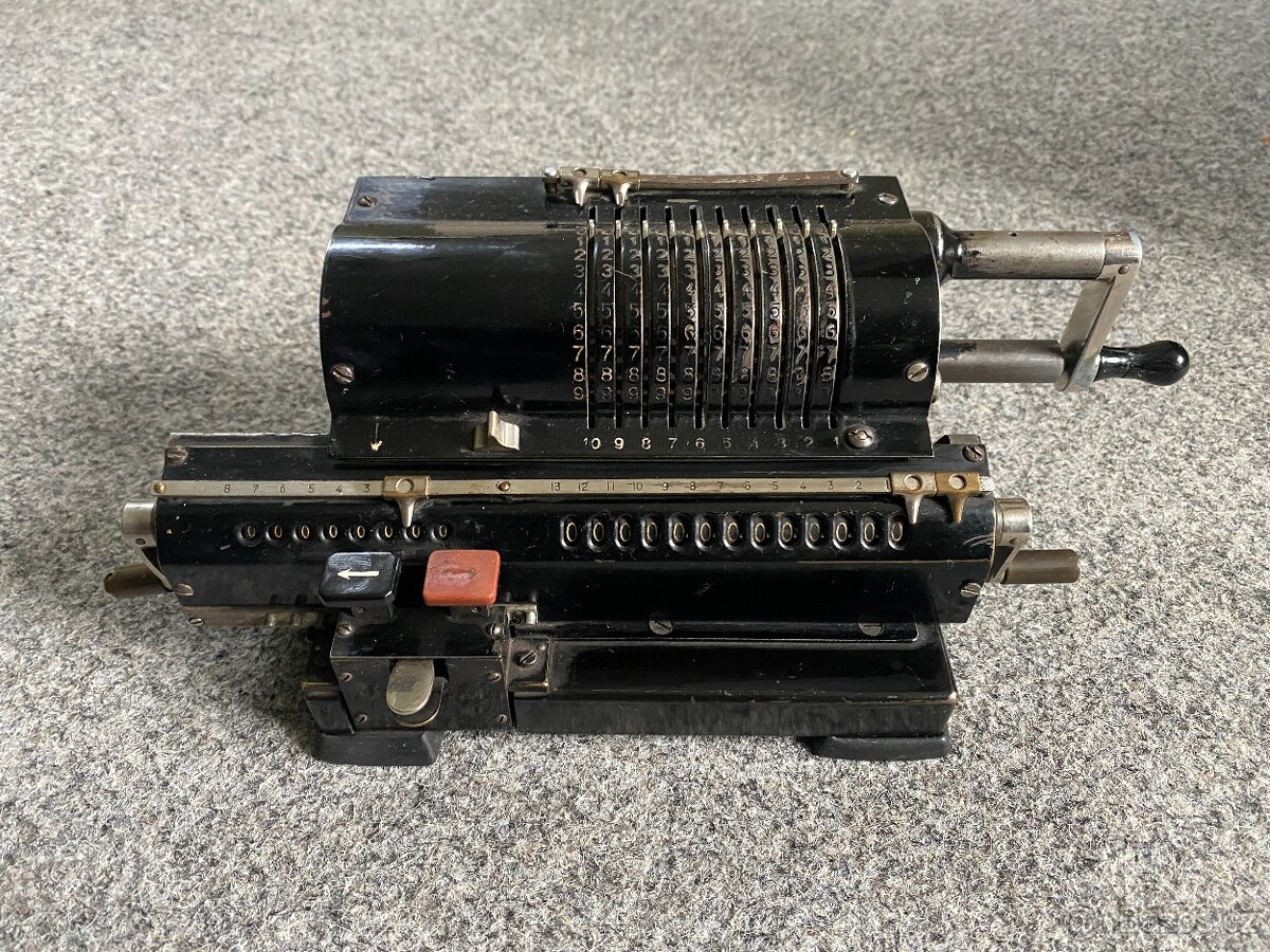 počítací stroj starý počítací stroj mechanický kalkulačka - 10